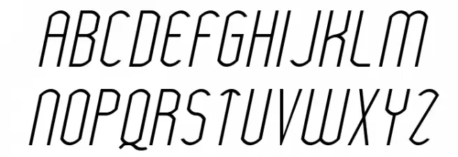 Wytherness Oblique Schriftart Groß