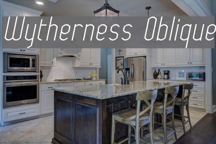 Wytherness Oblique Font examples