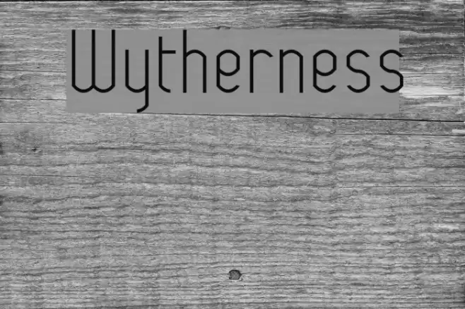 Wytherness Font examples
