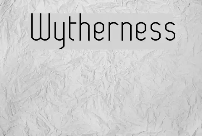 Wytherness Font examples