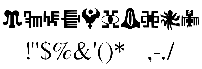 Wyvern's Soul Society Medium Font OTHER CHARS