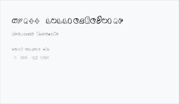 wyatt bubblesRegular Business Card