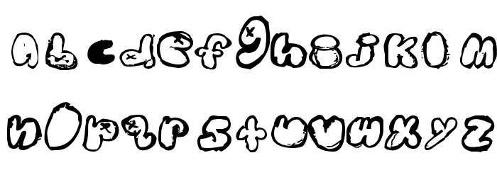 wyatt bubblesRegular Font LOWERCASE