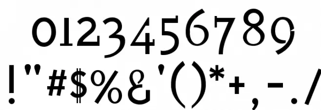 X 1Round2Serif Font Alte caractere