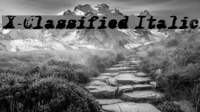 X-Classified Italic خط examples