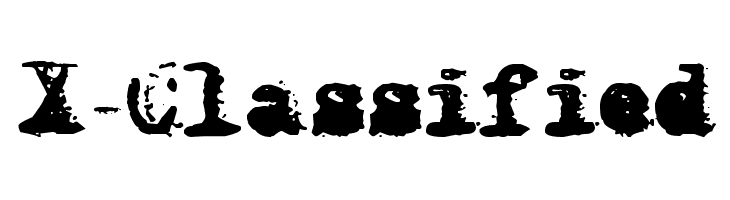 X-Classified Font