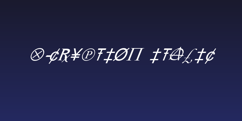 X-Cryption Italic Social Header
