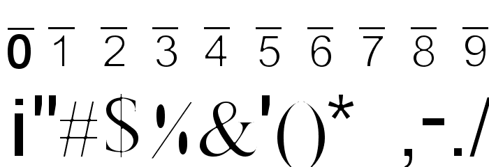 X-Cryption Light Font OTHER CHARS