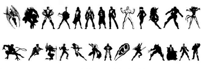 X-Fighters Regular Шрифта ВЕРХНИЙ