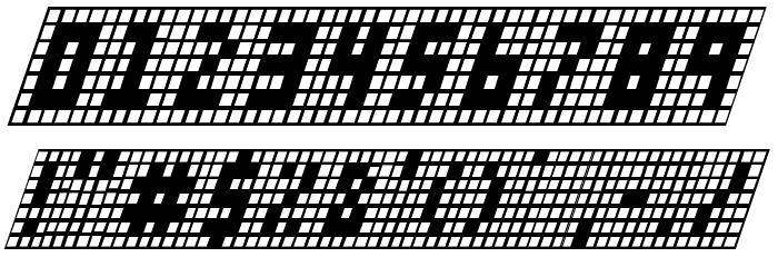 X-Grid Italic Fonte OUTROS PERSONAGENS