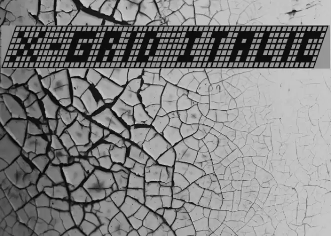 X-Grid Italic Fonte examples