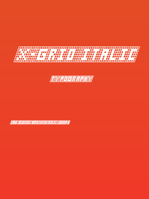 X-Grid Italic Poster