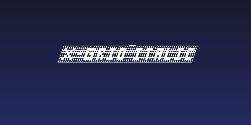 X-Grid Italic Social Header