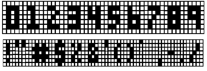 X-Grid Font OTHER CHARS