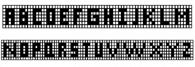 X-Grid Fonte MAIÚSCULAS