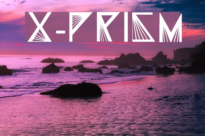 X-PRISM Font examples