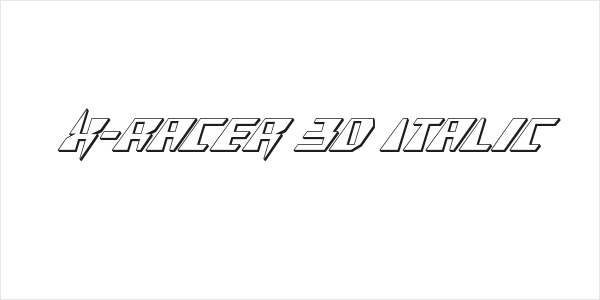 X-Racer 3D Italic Logo
