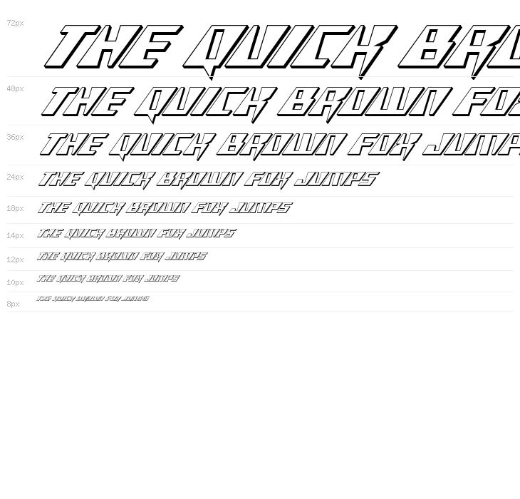 X-Racer 3D Italic Waterfall