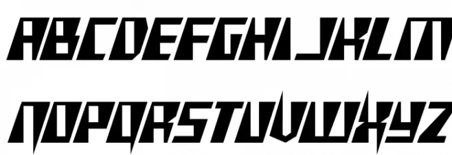X-Racer Condensed Font Litere mari
