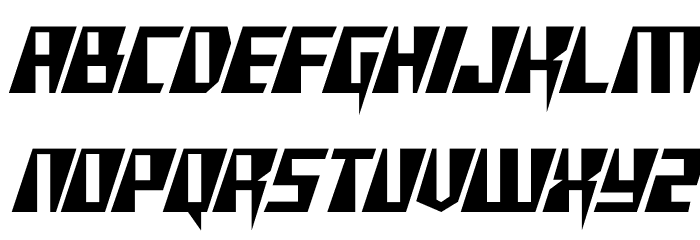 X-Racer Condensed フォント 小文字