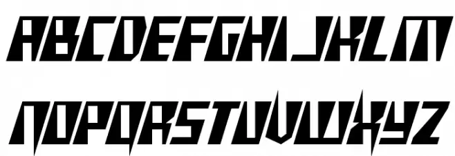 X-Racer Condensed خط أحرف كبيرة