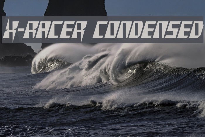 X-Racer Condensed لخطوط تنزيل examples