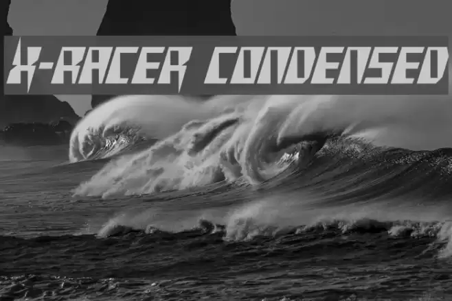X-Racer Condensed Font examples