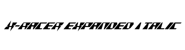 X-Racer Expanded Italic  Frei Schriftart Herunterladen