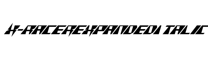 X-Racer Expanded Italic  免费字体下载