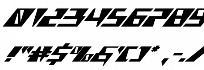 X-Racer Expanded Italic Schriftart Anderer Schreiben