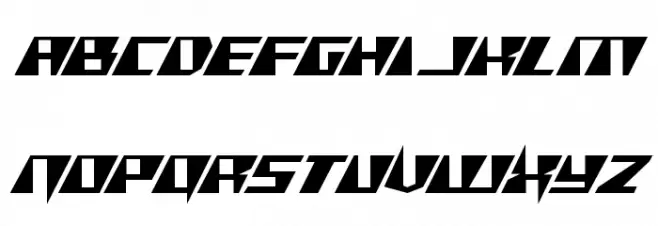 X-Racer Expanded Schriftart Groß