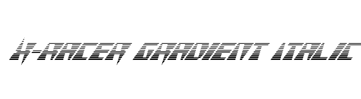 X-Racer Gradient Italic  font caratteri gratis