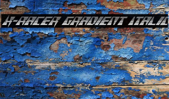 X-Racer Gradient Italic Example 3