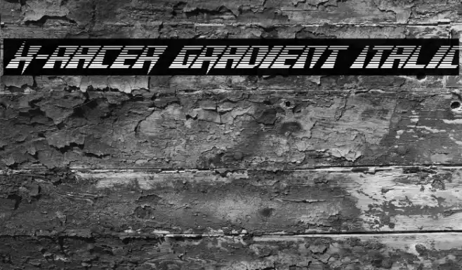 X-Racer Gradient Italic Example 3