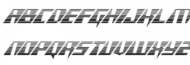 X-Racer Gradient Italic Polices MINUSCULES