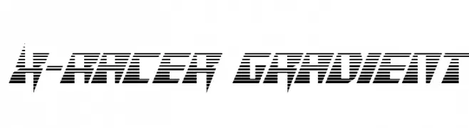 X-Racer Gradient  تنزيل الخطوط