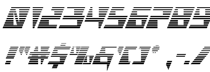 X-Racer Gradient Font OTHER CHARS