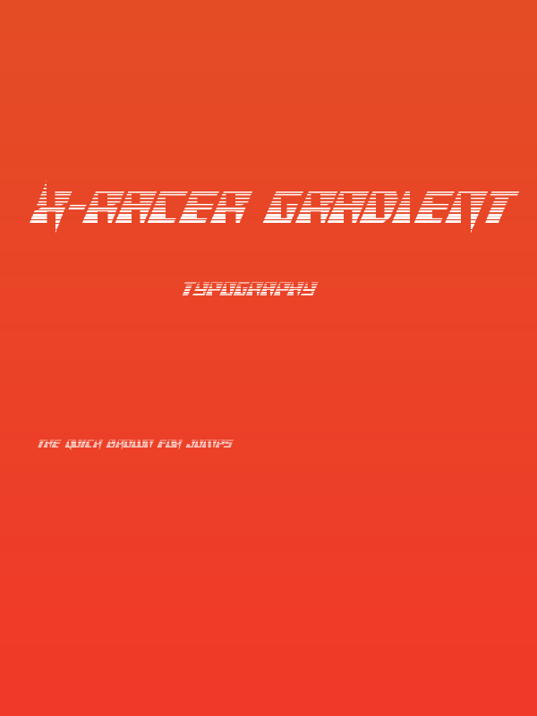 X-Racer Gradient Poster