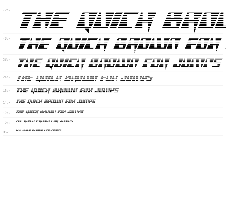 X-Racer Gradient Waterfall