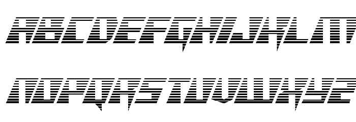 X-Racer Gradient Font LOWERCASE