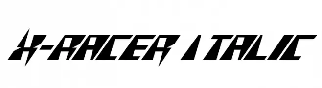 X-Racer Italic  नि: शुल्क फ़ॉन्ट्स डाउनलोड