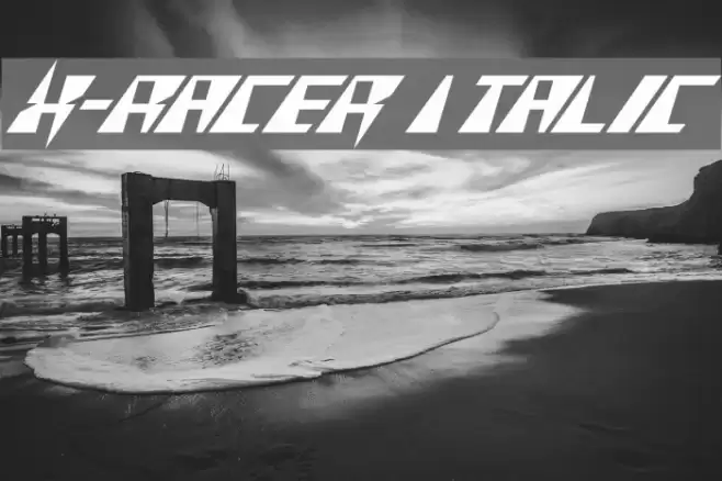 X-Racer Italic フォント examples