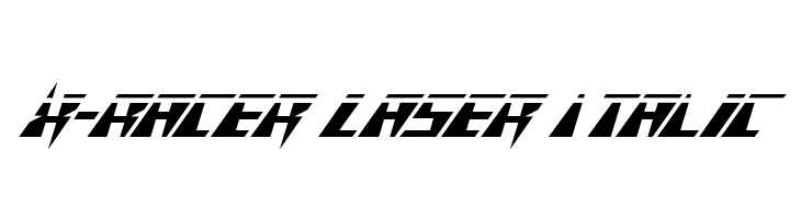 X-Racer Laser Italic  لخطوط تنزيل