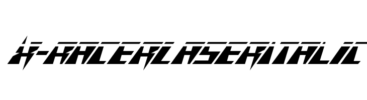 X-Racer Laser Italic  免费字体下载