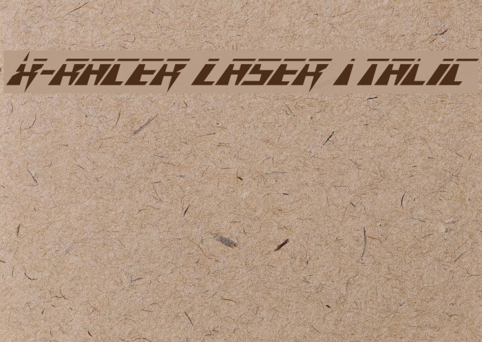 X-Racer Laser Italic Font examples