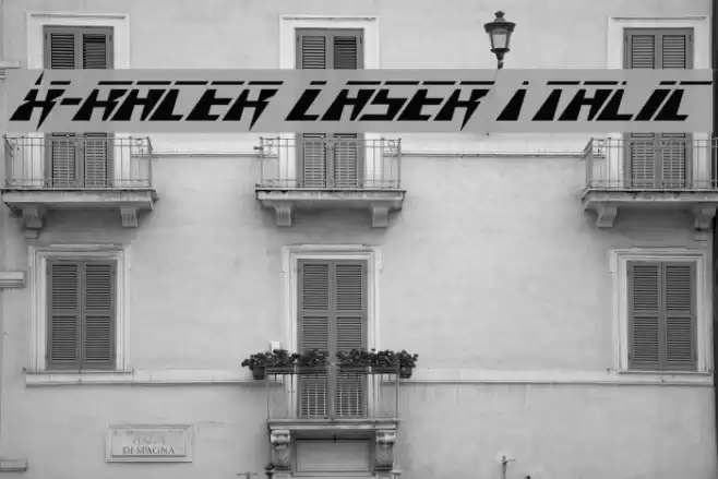 X-Racer Laser Italic Font examples