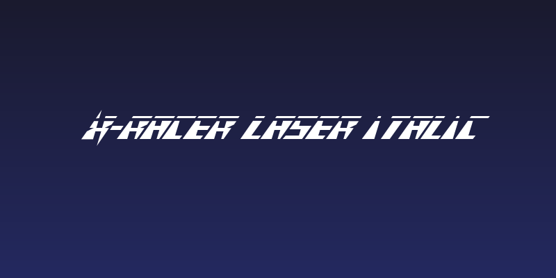 X-Racer Laser Italic Social Header