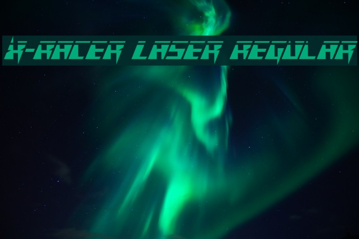 X-Racer Laser Regular Font examples