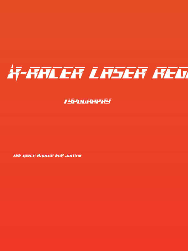 X-Racer Laser Regular Poster