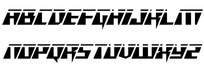 X-Racer Laser Regular Font LOWERCASE